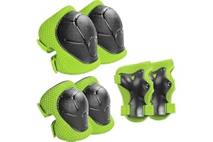 KUOGAS Protection Roller Enfant,6 in 1 Protection Roller,Convient pour Le Roller,la Draisienne,Le Vélo Et La Planche à roulettes