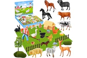 LKOIVNED Calendrier de l'Avent Enfants, Calendrier de l'Avent 24 jours Animaux, Calendrier de l'Avent Ferme 2024, Calendrier de l'Avent Chiens de Noël pour Garçons Et Filles âgés de 3 à 10 ans