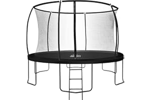 ‎ZERO GRAVITY Zero Gravity Trampolin Outdoor Ø 183/244/305/366/427 cm, TÜV GS, Smartes Klappnetz für schnellen Auf- und Abbau, Outdoor Trampolin Komplett-Set inkl. Leiter, Aufbauvideo, Ultima 4 Modelle