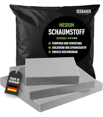 Runde Sitzkissen-Füllung – Weicher PU-Schaum, 40 Cm Durchmesser, 10 Cm Dick