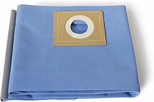 MI:KA:FI Bolsa de filtro reutilizable | Saco colector de suciedad para aspiradora en seco y húmedo + aspirador industrial (20 litros//apertura de bolsa de 55 mm para Bosch AdvancedVac 20)
