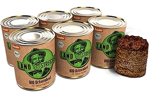 LANDSTREICHER Demeter Bio Dosenbrot, 10 Jahre haltbar (6, Urkornbrot)