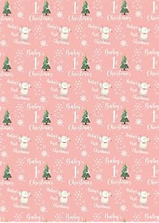 little girl christmas wrapping paper