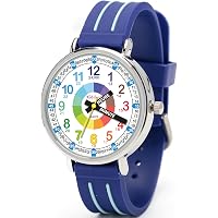 Montre Pédagogique Twistiti Pour Enfant 6+ Ans - Cadran Chiffres Colorés - Étanche 50m - Bracelet Interchangeable