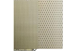 WEFUIT Kobra S1 Build Plate 264X276mm for Anycubic Kobra S1 Combo 3D Printer,Upgraded 0.5mm Thickened Etching Technology,Double Sided Honeycomb+Square Pattern Flexible Spring Steel Plate 3D Printer Platform