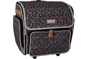 Everything Mary Craft Trolley Bag, Floral - Papercraft Tote with Wheels for Scrapbook & Art Storage - Organiser Case for Supplies, and Accessories-EVM12893-3