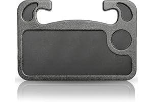 IDAHSOR Steering Wheel Desk, Car Table Steering Wheel Tray and Vehicle Seat Mount Notebook Laptop Eating Desk,Food Eating Tray,Great Gift For Constant Travelers, Fits Most Vehicles Steering Wheels (Black)