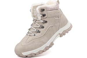 ARRIGO BELLO Damen Winterstiefel Winterschuhe Stiefel Stiefelette Gefütterte Schneestiefel Arbeitsschuhe Arbeitsstiefel Arbeiten Wandern Boots Draussen 36-41