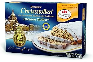 Dr. Quendt Dresdner Christstollen, 1er Pack (1 x 1 kg), Schokolade