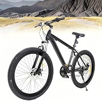 Fetcoi Mountainbike 26 Zoll 21 Gang Stadtrad Damen Männlich Fahrrad Trekking Bike Fahrrad Jungenfahrrad für Erwachsene,Jungen, Mädchen Sport & Freizeit