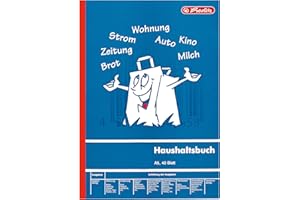 Herlitz A5 Household Book - Pack of 1, 40 Sheets