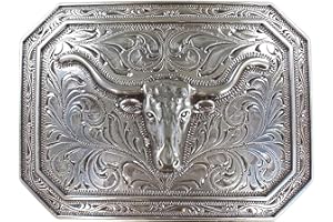 Ariat Men's Rectangle Longhorn Buckle