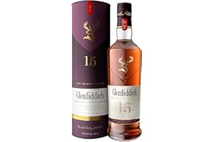 ‎GLENFIDDICH Glenfiddich 15 Jahre Single Malt Scotch Whisky Solera mit Geschenkverpackung, 70cl – ein sensationelles Whisky-Geschenk