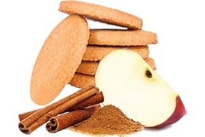 LINE@DIET Biscotti proteici Lineadiet - 7 monoporzioni di biscotti gusto mela cannella - 29% proteine, ridotto contenuto di carboidrati e zuccheri (35 biscotti totali)