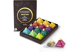 ‎CREANO Creano Premium Bio Kräutertee Zestaw upominkowy „ORGANIC HERBAL TEA” - 12 torebek herbaty w 9 różnych odmianach - 30g - NOWOŚĆ 2024*