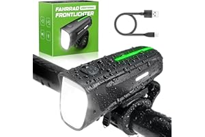 Ventvinal Phare de vélo avant LED 100 LUX, éclairage de vélo homologué Stvzo, lampe de vélo rechargeable par USB avec batterie faible et 3 modes d'éclairage, IPX5 étanche et design anti-éblouissement