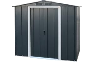 Duramax - caseta cobertizo jardín - ECO DENIA 6X4 - Metal - gris antracita