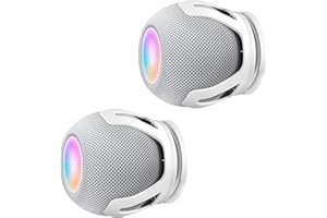 SPORTLINK Soporte Homepod Mini Pared - Soporte Homepod Mini Integrado en la Gestión de Cables Diseño Que Ahorra Espacio Blanco-2 Paquetes