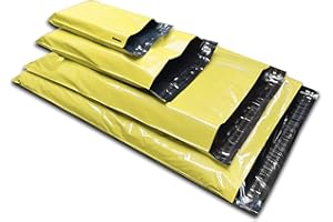 ODL Packaging Lot de 50 sacs d'expédition postale en plastique - Colorés jaune