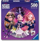 Ravensburger - KPOP Demon Hunters, Puzzle 500 Pieces Circular, Puzzle 500 Pieces Adults 52 x 52 cm, Includes Poster KPOP Demo