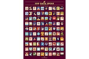 Enno Vatti 100 Date-Ideen Rubbelposter | Pärchengeschenk | Valentinstag | Hochzeitsgeschenkidee | Jahrestag Wandtapete | 42 x 60 cm