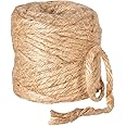 Rayher 4200331 Jutegarn, 3fach, 3,5 mm ø, Spule 280 m, Farbe natur, Jute-Schnur, Bindegarn, Bindeschnur, Dekokordel, Jutekord