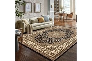 GENERIC Online Bedding store Area Rugs – New luxury Beautiful modern traditional Area Rugs - Luxury Vintage Design carpet for hallway rugs (Brown, 120 * 170cm (4 ft x 5 ft 6 inch))