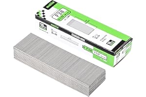meite Clous brad en acier inoxydable 18 gauge, Type 18G/38 mm, clous brad 18GA en acier inoxydable 304 pour cloueuse pneumatique ou électrique (2 000 pièces)