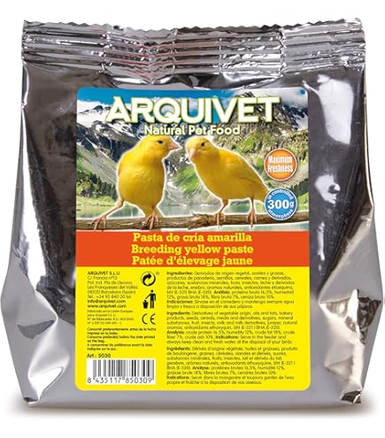 Pasta Allevamento Uccelli Arquivet - 1 Kg, Gusto Neutro, Perfetta Per Piumaggio Giallo E Prole - Foto 9