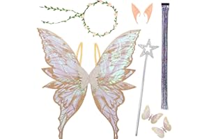 SOLORASS Skrzydła wróżki dla dorosłych i dzieci