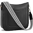 BOSTANTEN Crossbody Bags for Women Trendy Vegan Leather Hobo Handbags Fashion Shoulder Purse with Adjustable Guitar Strap