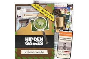 Hidden Games Luogo del Reato - Veleno verde - Italiano - Gioco investigativo realistico ed emozionante, tipo Escape Room da tavolo
