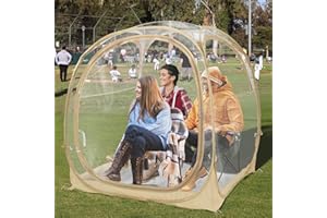 PRIVATEPOD EighteenTek Pod All Weather Sports Tent with Sealed Floor - Instant Tent Shelter - Outdoor Bubble Tent - Rain Tent Camping Sun Shelter Pop Up Clear, Patent Pending for Sports Events Fishing Cheering