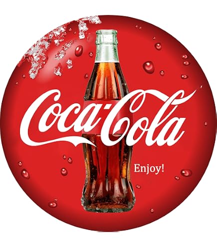 Plaque Métal Vintage Coca-Cola Route 66 - Déco Rétro 30x40cm - Idée Cadeau Fan De Coke - Fabriqué En Allemagne