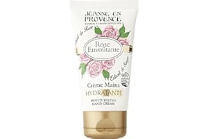 JEANNE EN PROVENCE - Crème pour les mains - Rose Envoûtante - Nourrit, Parfume & Adoucit - Pour Peaux Sèches - 95% d'Ingrédients d'origine naturelle - Fabriqué en France à Grasse - 75 ml