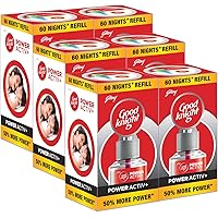 Goodknight Power Activ+, Mosquito Repellent - 60 Nights Jumbo Refill (Pack of 6)