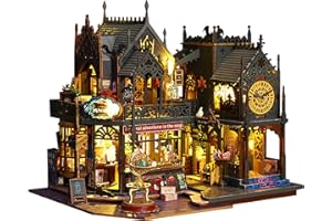 UINOFER DIY Miniatur Bausatz, Miniatur-Bausatz zum Selberbauen mit Möbeln, Modellhäuser zum Bauen, Bausatz für EIN Kleines Haus, Puppenhaus Bausätze für Erwachsene, Kinder