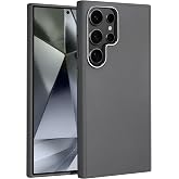 Leth Shield Series Fingerprint-Free Leather Look Metal Keys and Metal Lens Frame for Teknoft Samsung Galaxy S24 Ultra