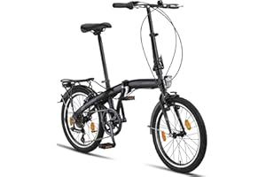 Licorne Bike CONSERES składany rower premium, rower składany o średnicy 20 cali - rower dla mężczyzn, chłopców, dziewcząt i kobiet - 6-biegowa przerzutka, rower holenderski