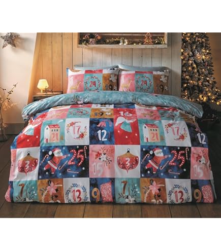 AVJWWD Housse De Couette De Noël, Parure De Lit Motif Père Noël, Impression 3D Ensemble De Cadeaux Pour Garçons Et Filles (Bonhomme De Neige, 135 X 200 Cm