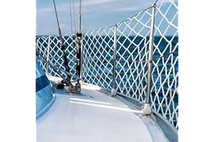 Windyun 1 Pc Boat Safety Lifeline Netting Marine Safety Guardrail Netting Safe Banister Railing Netting Nylon Net Deck Netting for Pets Crews and Equipment Safely on Deck Marine Hardware (30 x 2 ft)