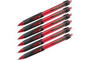 FABER-CASTELL Długopis uni-ball® PowerTank z mechanizmem dociskowym (6 sztuk czerwonych)