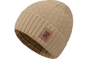 Zaitun Beanie Hats for Men and Women Winter Warm Waffle Knit Cap Comfort Thick Daily Rib Cap