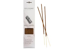 JIRI & FRIENDS Palo Santo - Bastoncini di incenso al legno Jiri and Friends, 100% naturali, 15 pezzi, incenso naturale Palo Santo Fair Trade