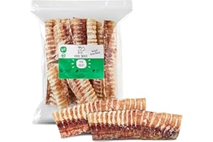 Bobik Snobik – Tráquea Natural para Perros – Snacks Masticables Ricos en Proteínas y Colágeno – Premios Saludables para Cachorros y Perros Adultos – 500 g, 14 Unidades – Sin Aditivos ni Conservantes