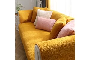 LiveGo Premium Velet Sofa Covers, Non-slip Sofa Slipcovers, Elaborate and Exquisite Couch Covers, Sofa Cushion Covers for Bedroom, Hotel and Office