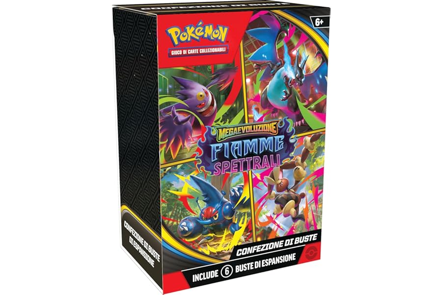 Pokémon: Megaevolution GCC Pokémon Ghost Flames Expansion Pack (Six Expansion Packs)