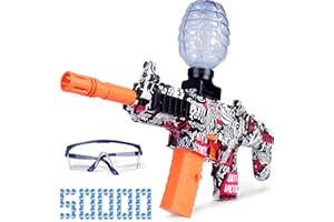 HYNXM Gel Ball Blasters, Electric Gel Ball Blasters with 50000 Ball and Goggles, Suitable for Kids and Adults Outdoor Sports and Team Games, Gifts For 14+, Red