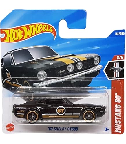 Hot Wheels Muscle Mania 2/10 Black 2015 Ford Mustang GT