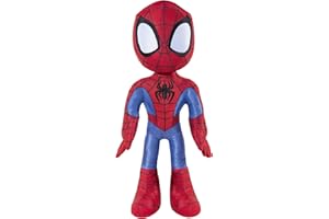 Spidey and his Amazing Friends SNF0050 - Peluche de 40,3 cm con Sonidos Integrados para niños a Partir de 3 años, reúne a Todo los Miembros del Grupo Spidey (Color Rojo)